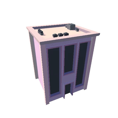 Small Building - Pink 03